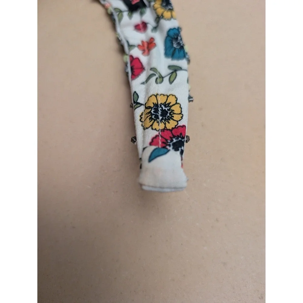 Anthropologie NAMJOSH Beaded Sequin Embellished Floral Headband Boho Preppy